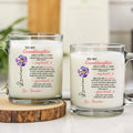 To My Granddaughter Glass Mug Gift – Emotional Gift Idea for Granddaughter from Grandma to Show Everlasting Love and Encouragement