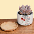 To My Granddaughter: Never Forget That I Love You – A Birth Month Flower Ceramic Plant Pot for Special Moments