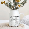 To My Granddaughter When I Asked God For An Angel He Sent Me You Ceramic Flower Vase - Sentimental Gift
