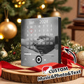 Unique Custom Calendar Music Magnet | Personalized Fridge Keepsake for Special Dates & Anniversaries
