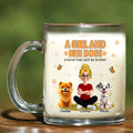 Unique Dog Lover Glass Mug: 