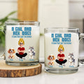 Unique Dog Owner Gift - Custom Mug with Girl and Her Dogs
