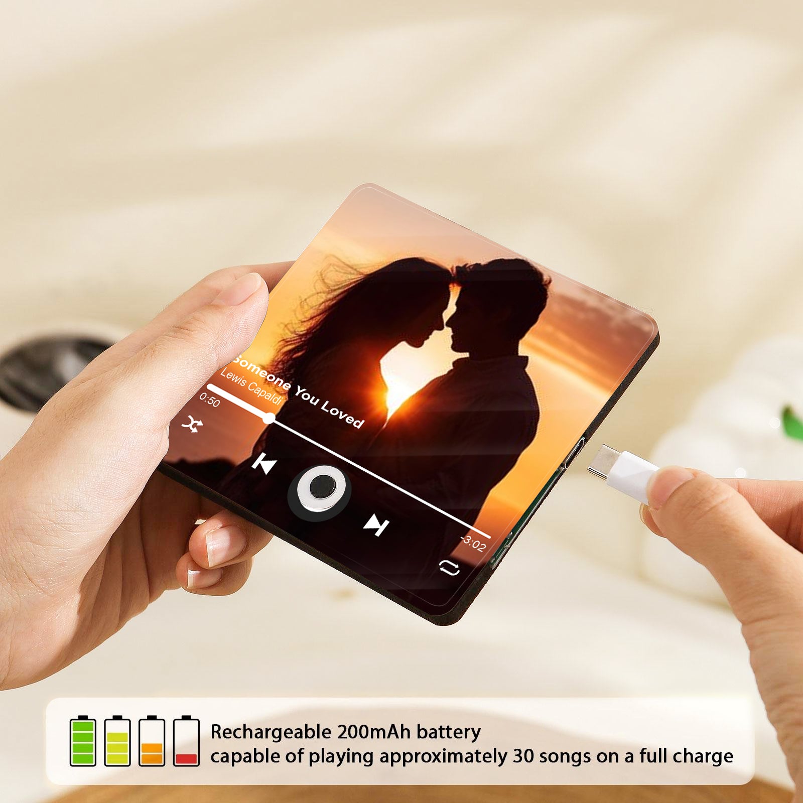 Unique Music Theme Photo Magnet | Personalized Fridge Gift for Weddings & Anniversaries
