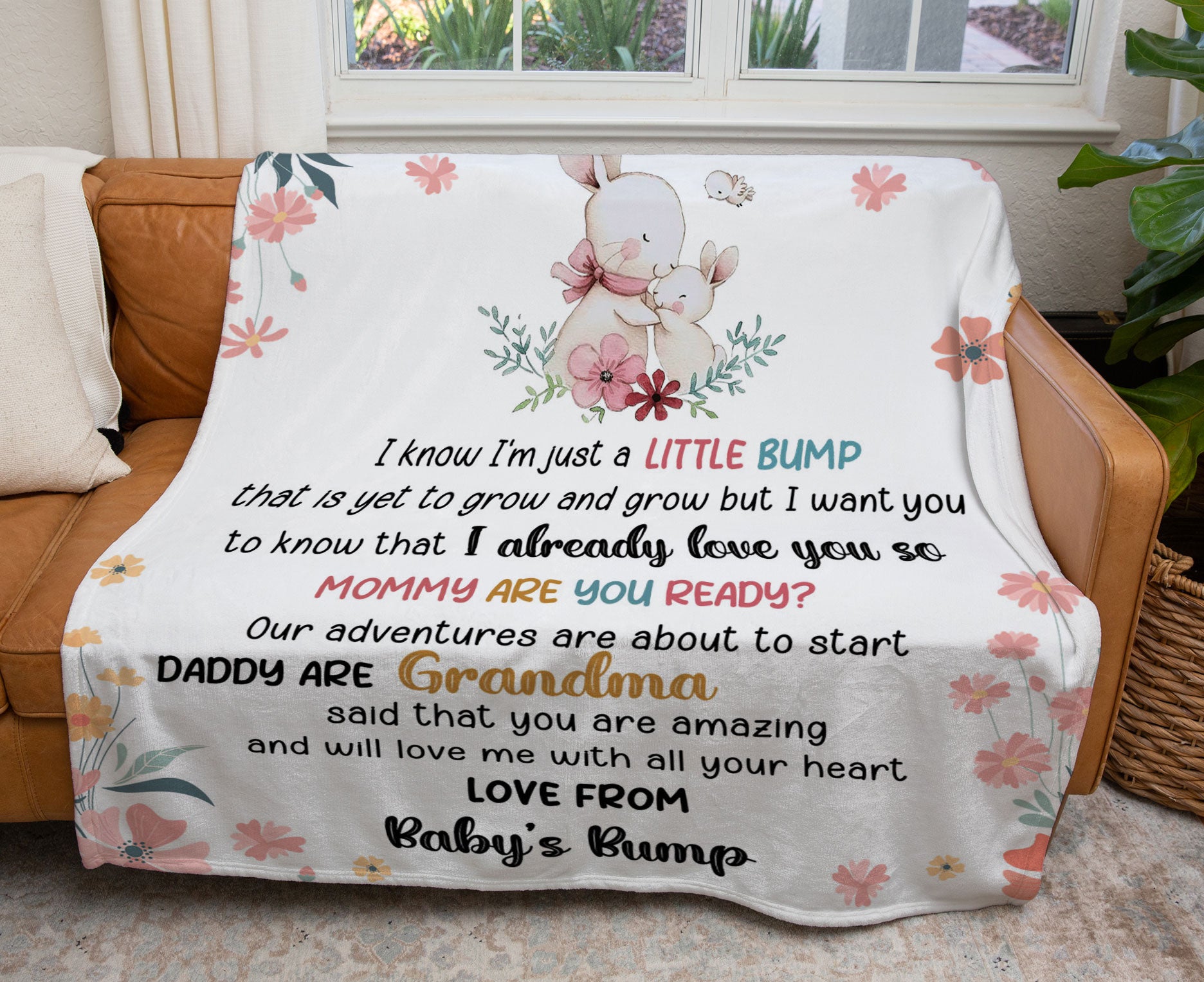 Warm Wishes for Mommy: The Heartfelt Elephant Personalized Blanket
