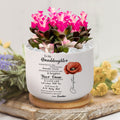 Whenever You Feel Overwhelmed: A Birth Flower Personalized Ceramic Plant Pot to Remind You of Your Strength