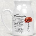 Whenever You Feel Overwhelmed Remember Whose Birth Flower Ceramic Vase