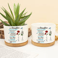 Wherever Your Journey Takes You: Birth Month Flower Custom Name Ceramic Plant Pot