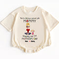 Make her very first Mother's Day an absolutely extraordinary and unforgettable experience with the 'You're Doing A Great Job Mommy - Happy Our First Mother's Day' Romper Baby Bodysuit. Order yours today and give the invaluable gift of love, encouragement, unparalleled comfort, and cherished memories that will be treasured for a lifetime!