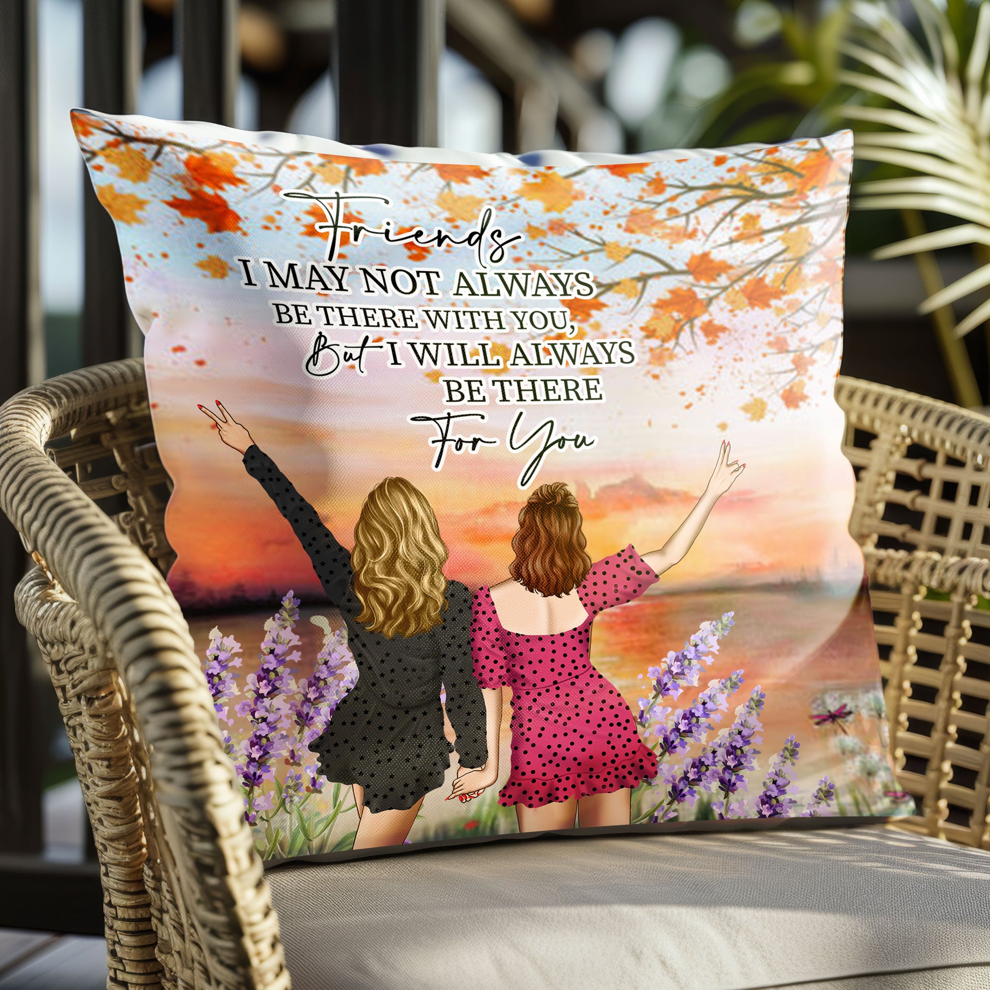 "You're My Best Friend" Pillow for Long Distance Friendship