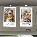 Your Angel Has Paws – Custom Pet Memorial Car Visor Gift – Ideal for Grieving Pet Owners and Animal Lovers