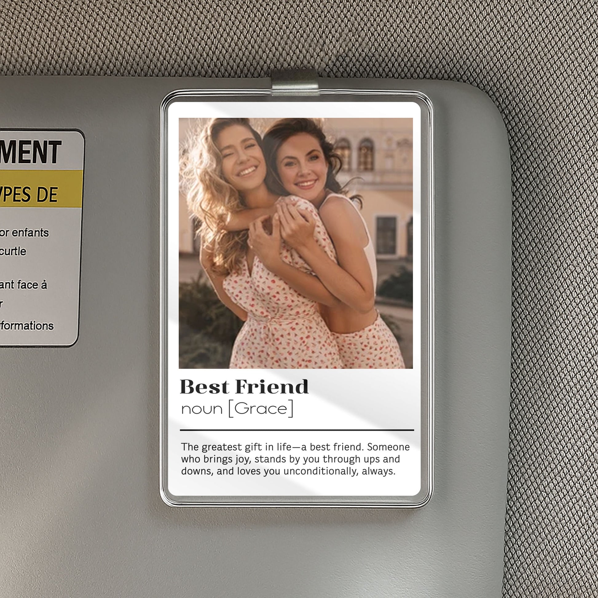 Your Best Friend Deserves This – Personalized Car Visor Clip, the Ultimate Gift for Friendship That Travels With You

