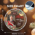 Personalized Ornament Memorial I Am Always With You Glass Ornament Holiday Decorations - LuthCreative
