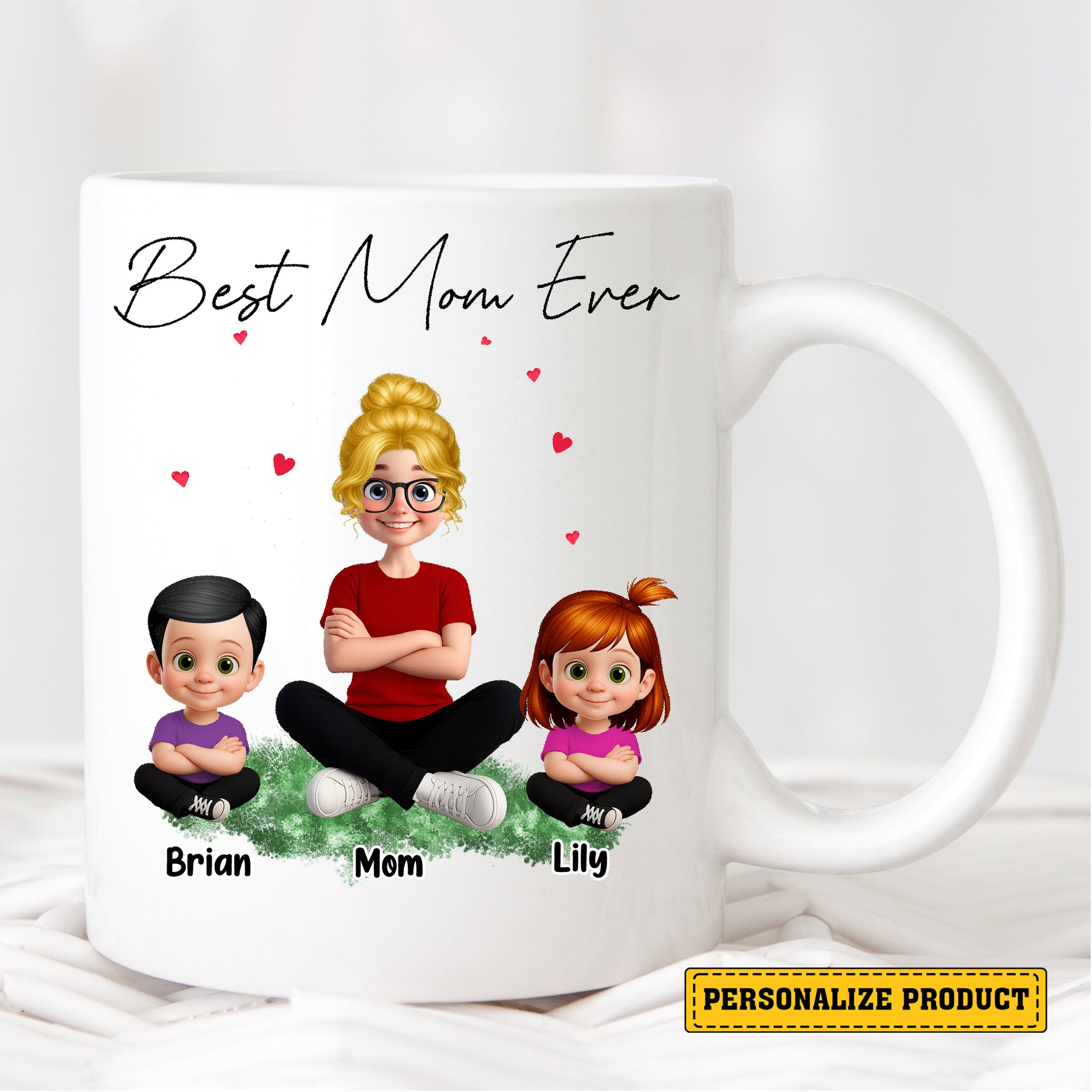 Best Mom Ever Gift For Your Daughter White Ceramic Mug - Gift For Mom - Personalized Mug