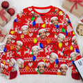 Personalized Gift Custom Ugly Christmas Sweater, Custom Face Crewneck Sweatshirt, Personalized Family Photo Sweater, Custom Gift for Men Women, Family Party Gifts Wool Sweater - LuthCreative