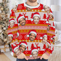 Personalized Gift Custom Ugly Christmas Sweater, Custom Face Crewneck Sweatshirt, Personalized Family Photo Sweater, Custom Gift for Men Women, Family Party Gifts Wool Sweater - LuthCreative
