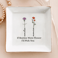 Personalized Ring Dish If Besties Were Flowers I'd Pick You Customized Ceramic Jewelry Dish, Gift For Friends - LuthCreative