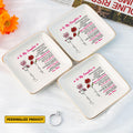 Personalized Ring Dish To my Daughter Customized Ceramic Jewelry Tray, Gift For Daughter, Wedding Gift - LuthCreative