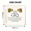 Personalized Wife Ring Dish - Custom Wedding Jewelry Holder - Romantic Bridal Gift - LuthCreative