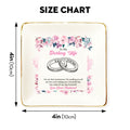 To My Darling Wife' Custom Ring Tray - Personalized Wedding Jewelry Dish - Romantic Gift - LuthCreative