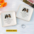 Personalized Ring Dish To My Mother Customized Ceramic Jewelry Tray, Gift For Mother, Birthday Gift - LuthCreative